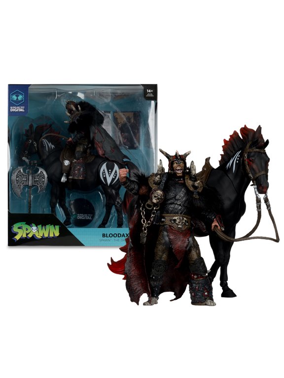 Bloodaxe with Horse (Spawn: The Dark Ages) 7" Action Figure 2 Pack w/ Digital Collectible - McFarlane Toys