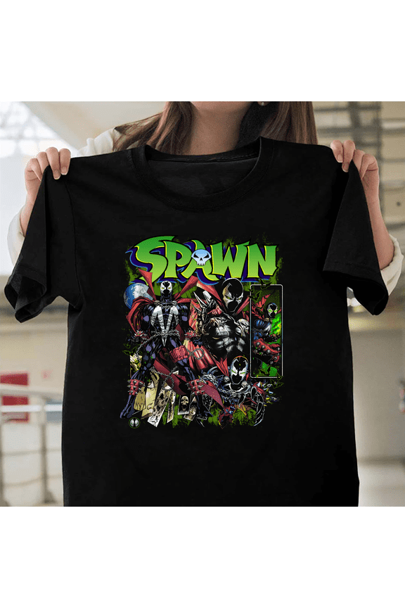 Spawn Classic Comic Book Superhero Fan Unisex Graphic Tee Todd McFarlane V41253 Unisex T-Shirt, Size Up to 5XL