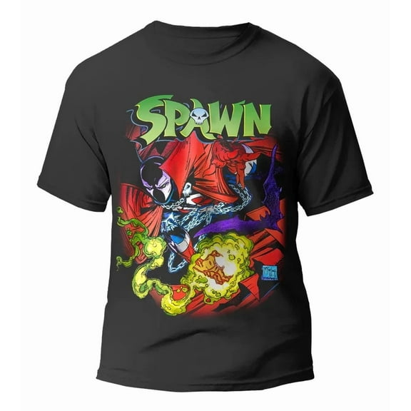 Spawn Graphic Black T shirt Unisex Men Women Reprint S-5XL