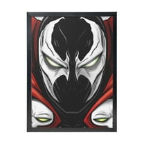 Spawn Mask Black Framed Canvas Wall Art Fashion Decor, 12x16in Wall Decor For Living Room, Bedroom, Office