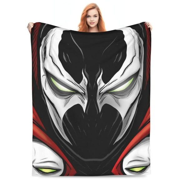 Spawn Mask Flannel Blanket Funny Ultra-Soft Micro Warm Throw Blanket Fleece Blanket Interesting Gift 60"X50"