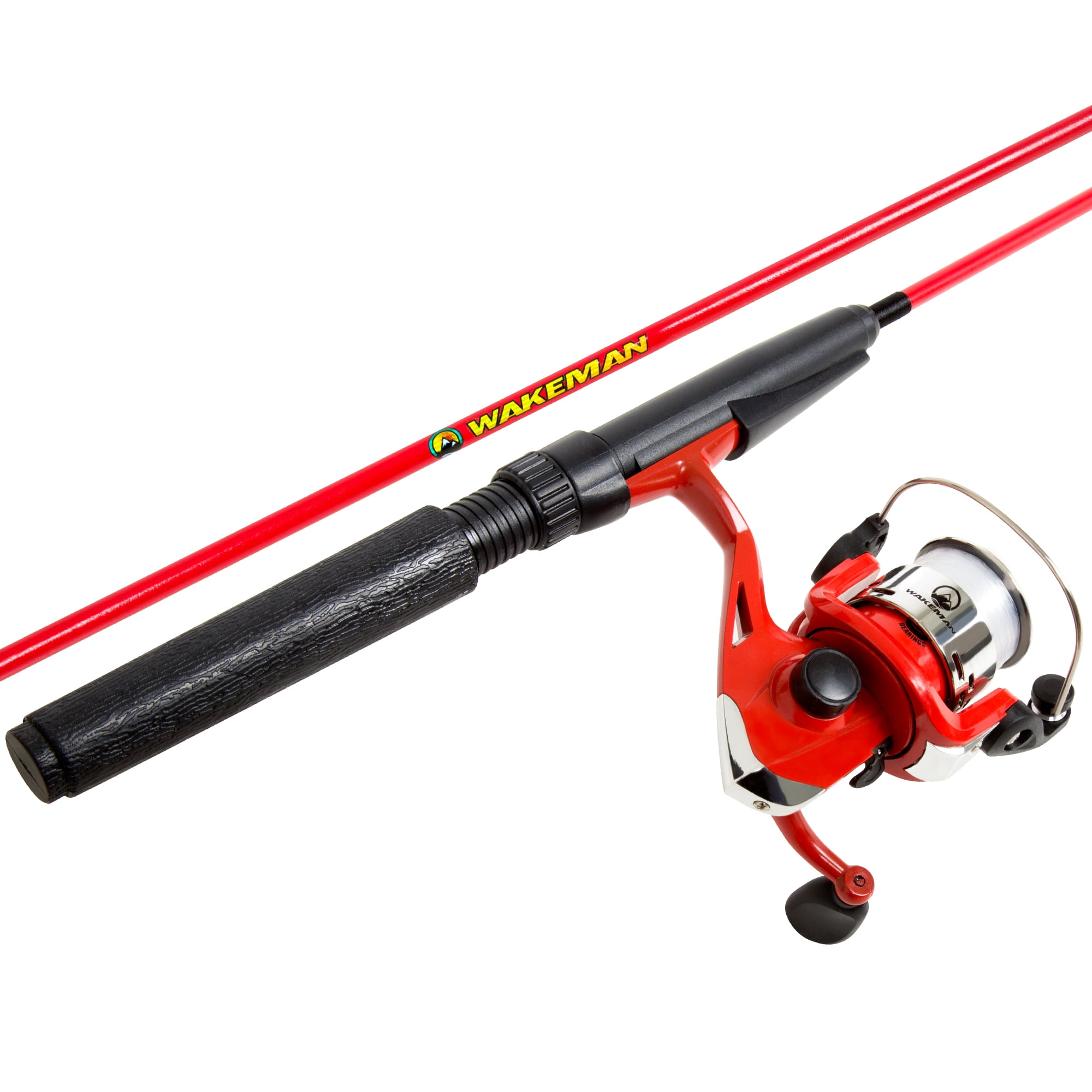 Wakeman Spawn Series Kids Spin Cast Combo Fishing Pole and Tackle Set 