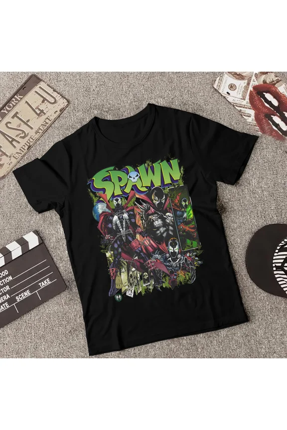 Spawn T-Shirt Classic Comic Book Superhero Fan Unisex Graphic Tee., Plus Size S–5XL Available