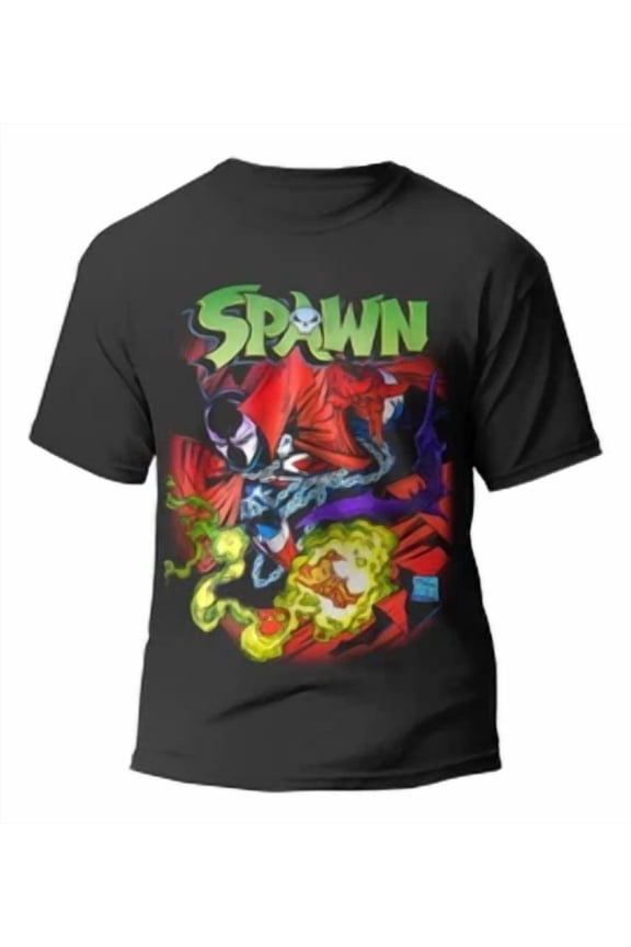Spawn Vintage Movie Graphic T shirt Unisex Short Sleeve Bootleg Tee S-5XL