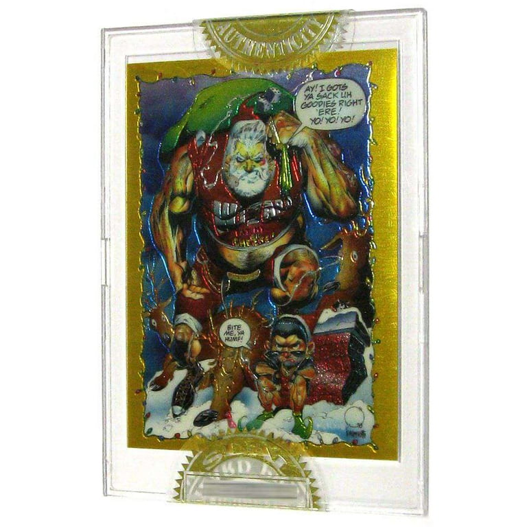 Spawn Wizard Magazine Gold Chromium Santa Single Trading Card
