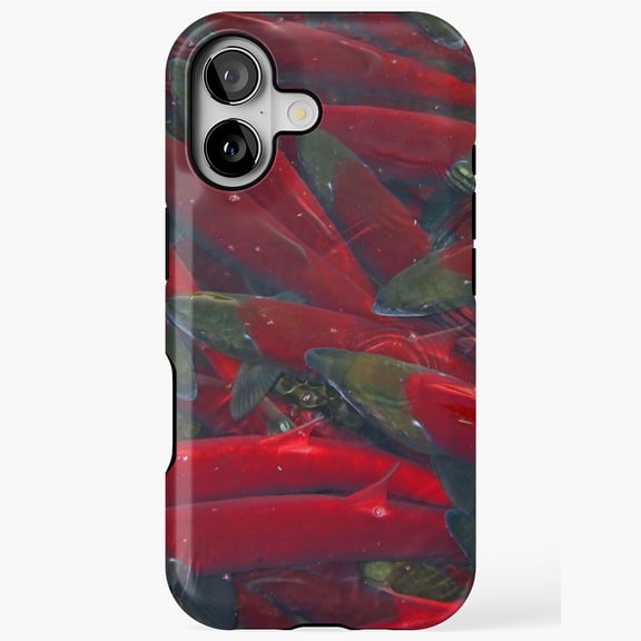 Spawning Salmon Sockeye Alaska Freshwater Fishing Tough Phone Case 11 12 13 14 15 17 Pro Max