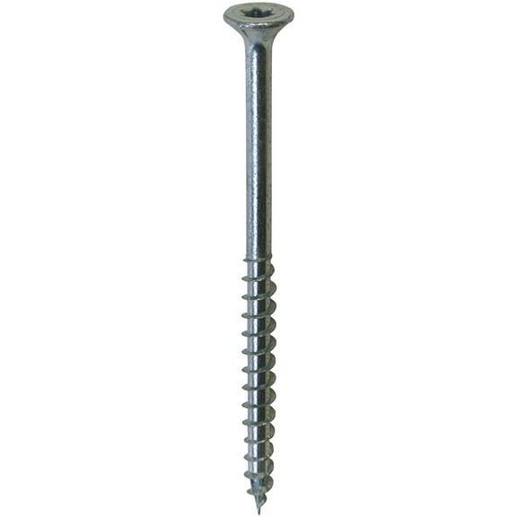 PrimeSource Multi-Material Exterior Construction Screw - Flat Head, Self-Tapping, White Construction & DIY Use, Standard Hardware Spec