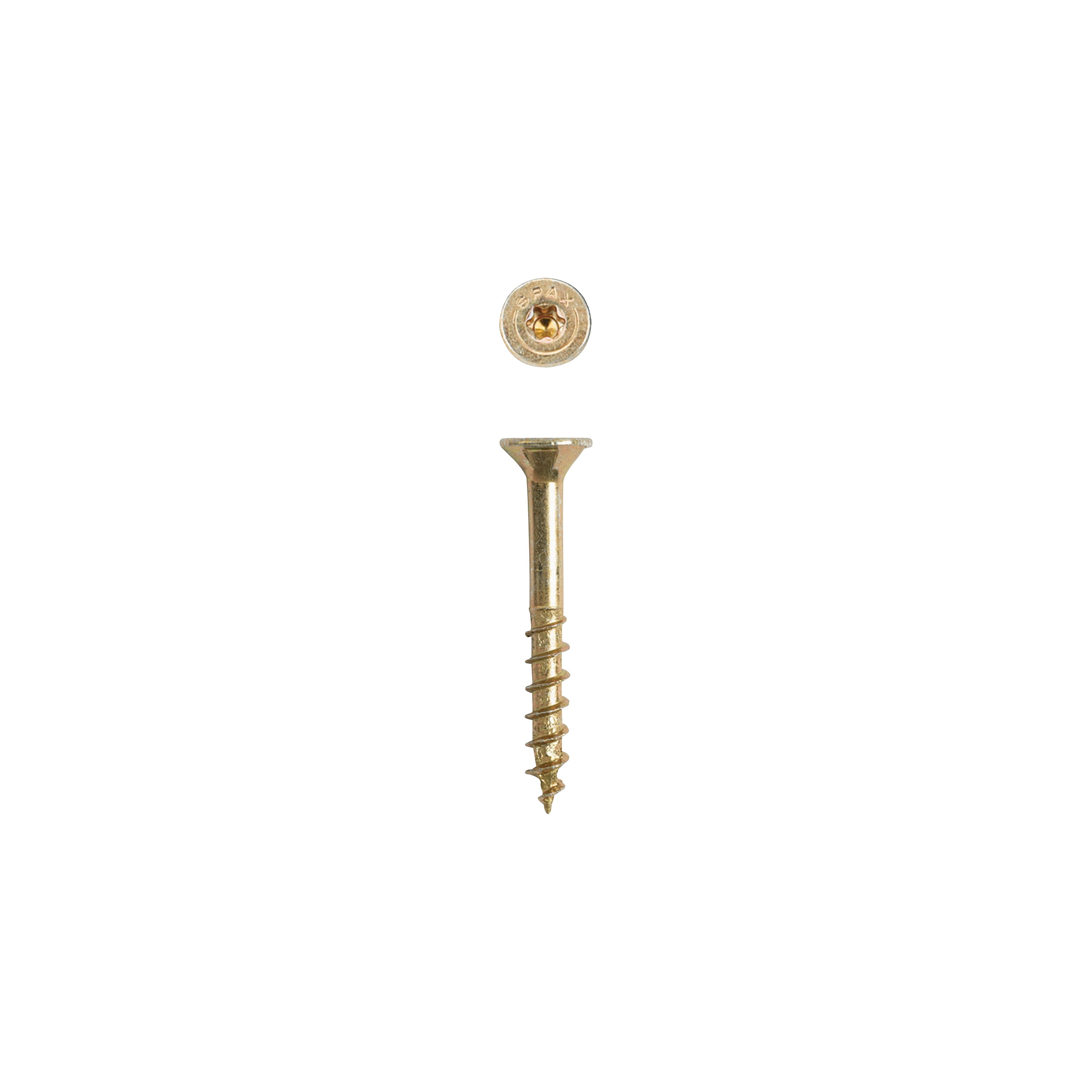 Spax Flat Head T-20+ Partial Thread Yellow Zinc (Interior) Wood Screw ...