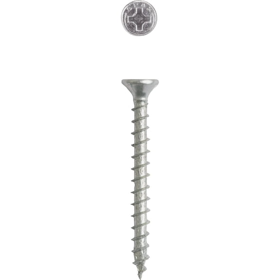 Spax Multi-Material Screw 2 " Zinc Phillips/Square Multiple Material Thread Flat Head Box 12