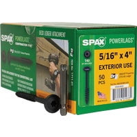Spax PowerLags Exterior Washer Head Structure Screw, Case of 8