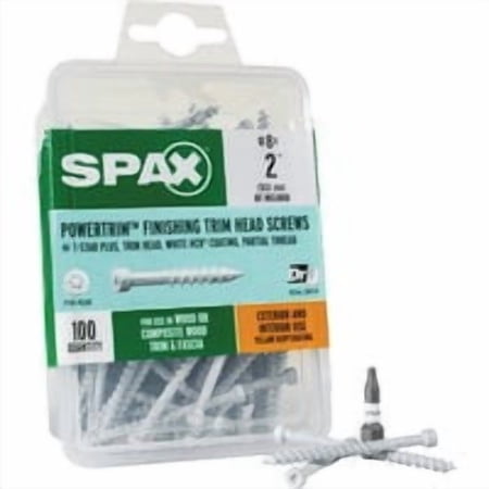 Spax PowerTrim T-Star Partial Thread Cylindric HCR Trim Screws - Pack of 6 Everyday Supply Pack