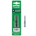 thumbnail image 1 of Spax  T20 x 2 in. T-Star Plus Driver Bit Steel, 2 per Pack - Pack of 10, 1 of 1