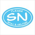 thumbnail image 1 of Spay Neuter Blue Oval Magnet, 1 of 3