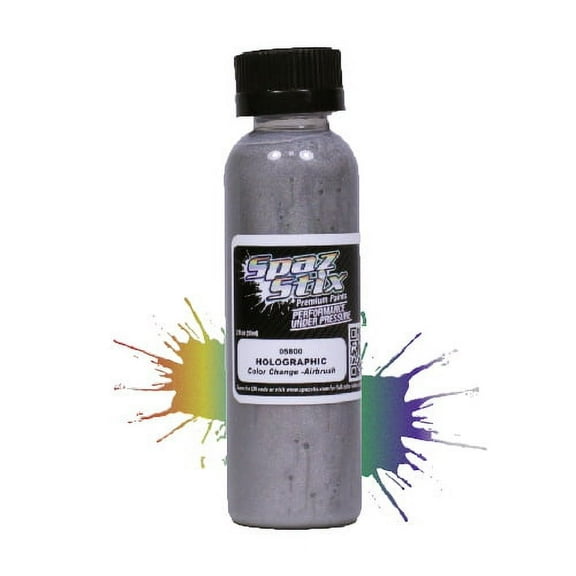 Spaz Stix 05800 Color Changing Airbrush Ready Paint Holographic 2oz Bottle