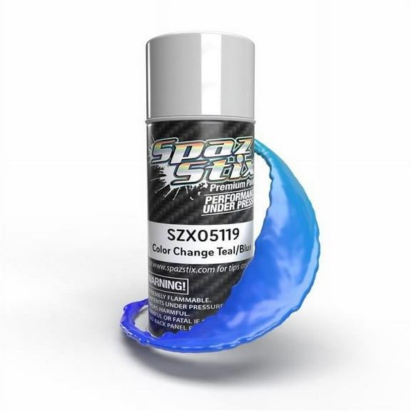 Spaz Stix SZX05119 3.5 oz Color Change Aerosol Paint, Teal & Blue