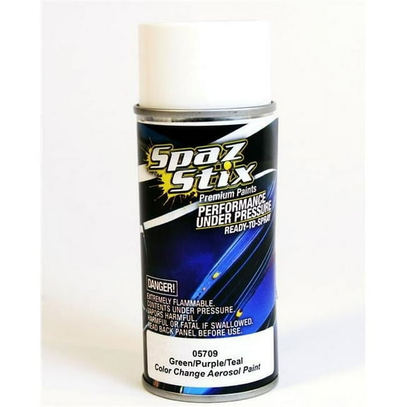 Spaz Stix 05709 Color Change Aerosol Paint Green/Purple/Teal 3.5oz Can