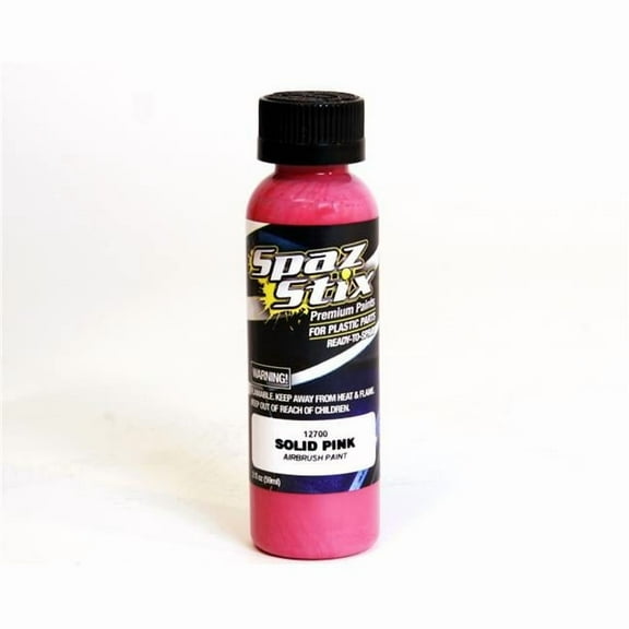 Spaz Stix 12700 Solid Pink Airbrush Ready Paint 2oz Bottle