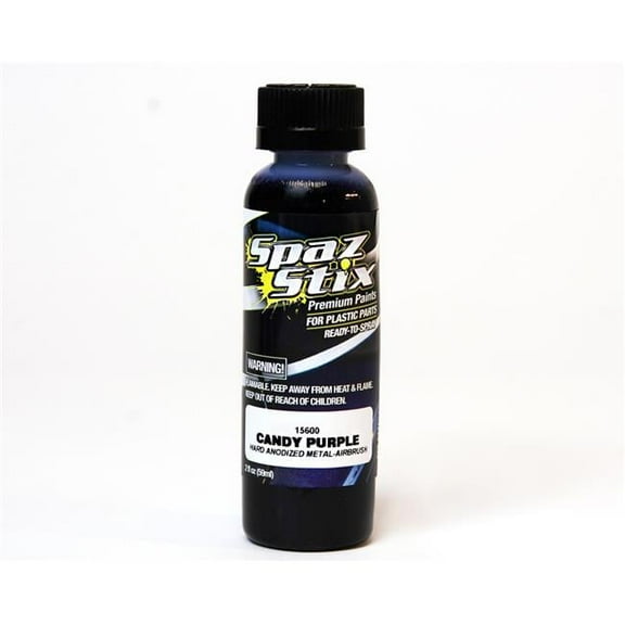 Spaz Stix 15600 Candy Purple Airbrush Ready Paint 2oz Bottle