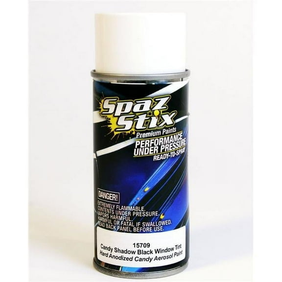 Spaz Stix 15709 Translucent Black Aerosol Paint for Window Tint/Drop Shadows 3.5