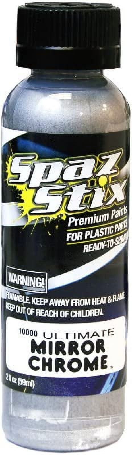 Spaz Stix - Metallic Silver/Candy Backer, Airbrush Ready Paint, 2oz Bottle