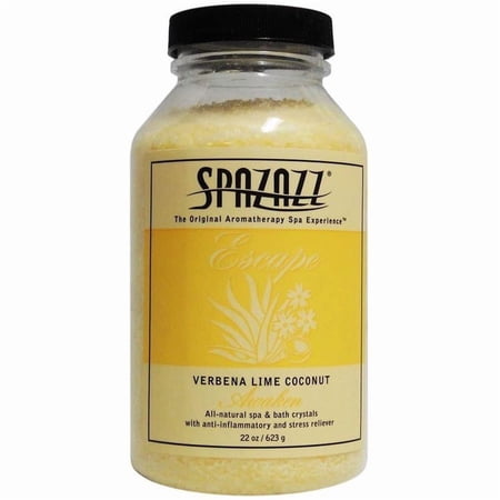 Spazazz Aromatherapy Spa and Bath Crystals, Lime Coconut , 22 Ounce