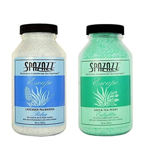 Spazazz Aromatherapy Spa/Bath Crystals 2PK - Lavender Palmerosa/Green Tea Peony