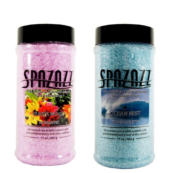 Spazazz Aromatherapy Spa and Bath Crystals 2PK - Flora Wood/Ocean Mist