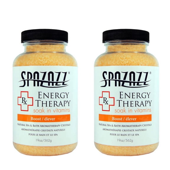 Spazazz Aromatherapy Spa and Bath Crystals- Energy Therapy (2 Pack)