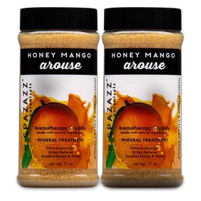 Spazazz Botanicals Aromatherapy Honey Mango - Arouse Spa and Bath Crystals, 2 Pack - 17 oz. Crystals and Bath Salts for Hot Tub and Bathtub Spa - Aromatherapy Scented Salts for Relaxation!