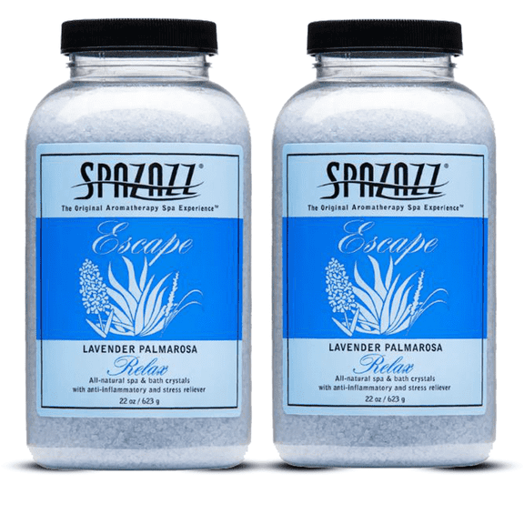 Spazazz Aromatherapy Hot Tub Crystals Palmarosa Lavender Bath Salt for Bathtub & Hot Tub Spa Relaxing Bath Salts Aromatherapy Bath Salt Lavender Bath Soak & Spa Essentials