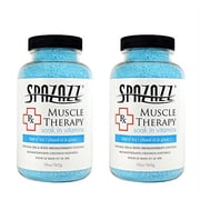 Spazazz Natural Spa & Bath Muscle Aromatherapy Crystals   2 Pack 19oz Each   Aloe Vera Scent, Magnesium & Mineral-Infused Hot Tub Soak   Relaxing Spa Essentials for Soaking Tubs & Foot Baths