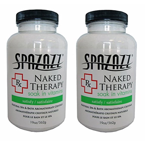 Spazazz Aromatherapy Spa and Bath Crystals - Naked Therapy 19oz (2 Pack)