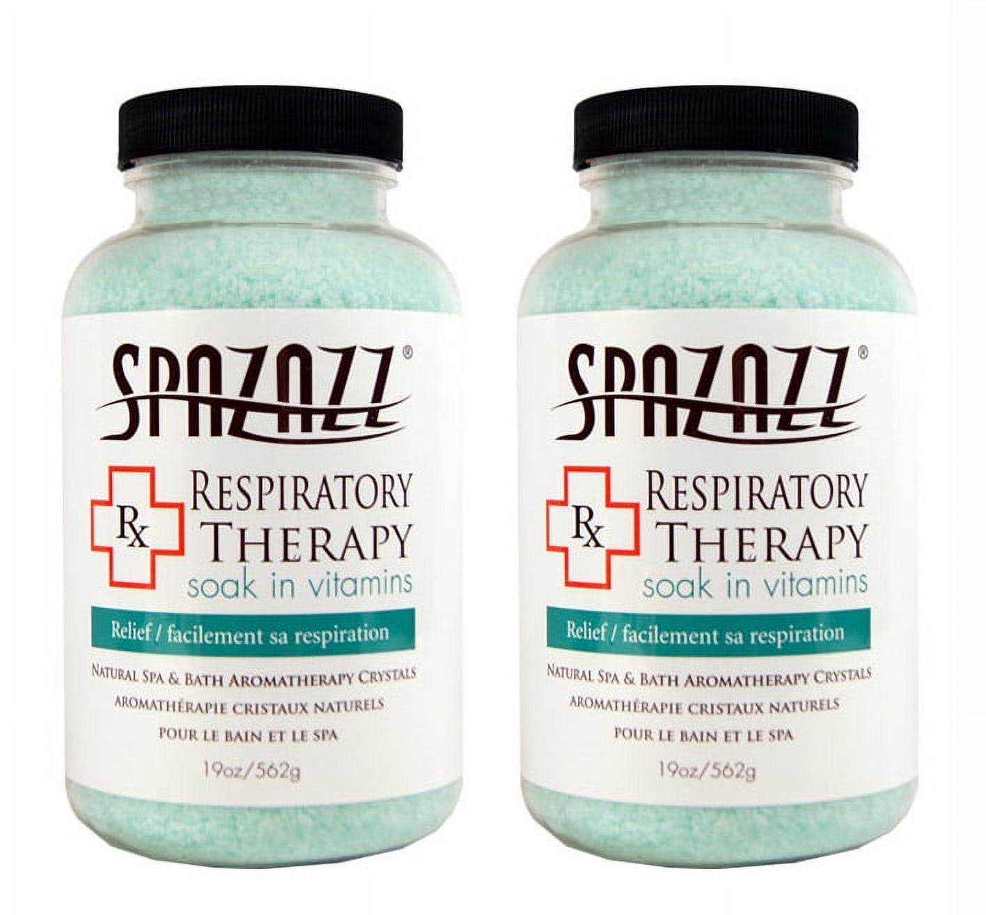 Spazazz Aromatherapy Spa and Bath Crystals - Respiratory Therapy (2 Pack)