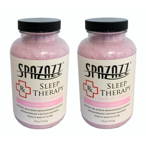 Spazazz Sleep Therapy Aromatherapy Bath Salt Crystals 2-Pack (19 Oz Each) - Spazazz Aromatherapy Bath Salts for Hot Tubs & Baths, Safe for All Spas & Bath Types