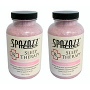 Spazazz Sleep Therapy Aromatherapy Bath Salt Crystals 2-Pack 19 Oz Each - Spazazz Aromatherapy Bath Salts for Hot Tubs & Baths, Safe for All Spas & Bath Types