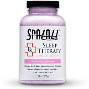 Spazazz Aromatherapy Salt Crystals 19oz Sleep Therapy Hot Tub & Bath Soak Spazazz Hot Tub Crystals are Oil-Free & Safe for All Spas