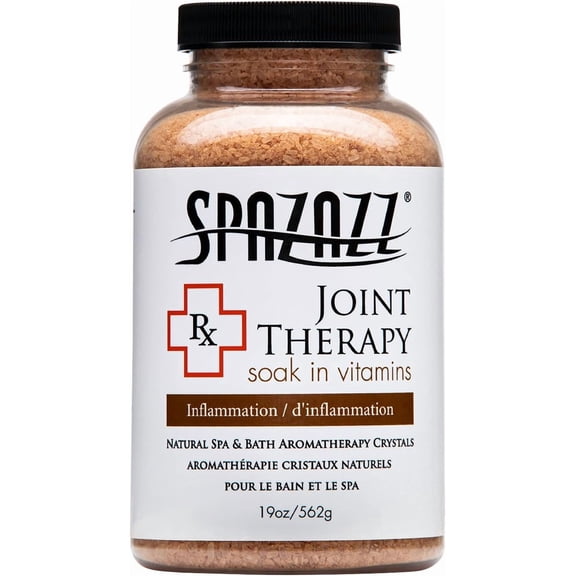 Spazazz Hot Tub Aromatherapy Joint Therapy Natural Spa & Bath Salt Crystals 19oz - Aromatherapy Bath Salts With Magnesium & Arnica - Safe For All Hot Tub and Spa Equipment