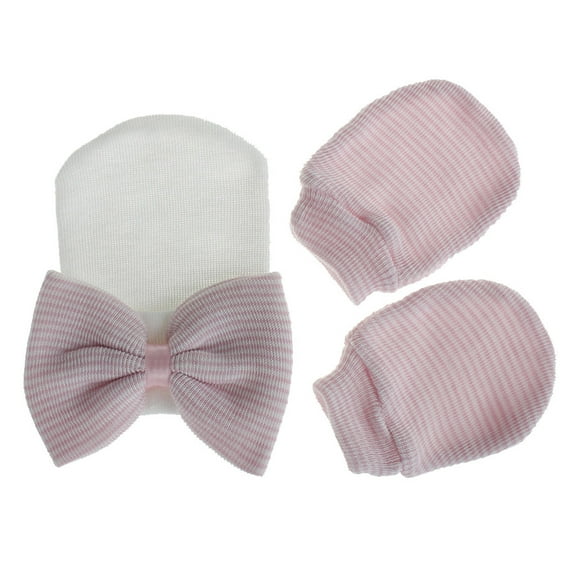 Spazoro Baby Kids Winter Hat Gloves Set, Windproof Beanie Hat 2PC Warm Gloves Sets for Toddler Child Multicolor (1-11T)