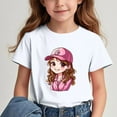 thumbnail image 1 of Spazoro Big Boys Girls Shirts Tee, Short Sleeve Graphic T-Shirts Crew Neck Cute Print Casual Summer Tops for Unisex White Size 7 T, 1 of 7