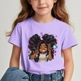 thumbnail image 1 of Spazoro Big Boys Girls Shirts Tee, Short Sleeve Graphic T-Shirts Cute Print Crew Neck Casual Summer Tops for Unisex Purple Size 7 T, 1 of 7