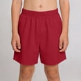 thumbnail image 1 of Spazoro Boys Athletic Shorts with Pockets, Performance Quick-Dry Stretch Elastic Waist Running Basketball Shorts Red Size 6, 1 of 8