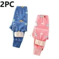 thumbnail image 1 of Spazoro Girls Boys Sweatpants, Elastic Waist Fleece Lined Soft & Warm 2 PC Cute Print Causal Cotton Joggers for Child Blue Size 5-6T, 1 of 5