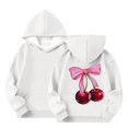 thumbnail image 1 of Spazoro Girls Hooded Sweatshirts, Fashion Long Sleeve Soft & Comfy Printed Fall Winter Tops for Girls White Size 12 T, 1 of 5