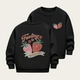 thumbnail image 1 of Spazoro Girls Swearshirts, Crew Neck Cute Print Fleece Lined Fall Winter Casual Pullover Tops for Girls Black Size 3 T, 1 of 5