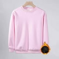 thumbnail image 1 of Spazoro Girls Swearshirts, Fleece Lined Solid Color Crew Neck 100%Cotton Winter Casual Pullover Tops for Girls Pink Size 5-6T, 1 of 5