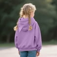 thumbnail image 1 of Spazoro Girls Swearshirts, Full Zip with Pockets Cat Ear Hood Solid Color Casual Cardigan Tops for Girls Purple Size 13-14T, 1 of 7