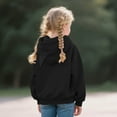 thumbnail image 1 of Spazoro Girls Swearshirts, with Pockets Full Zip Solid Color Cat Ear Hood Casual Cardigan Tops for Girls Black Size 11-12T, 1 of 7