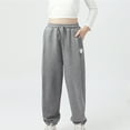 thumbnail image 1 of Spazoro Girls Sweatpants, Solid Color Warm Homewear Casual Pants For Girls Gray Size 8 T, 1 of 9
