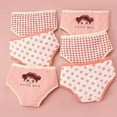 thumbnail image 1 of Spazoro Girls Three Cornered Pants, 6 Pairs Breathable Solid Color Cotton Briefs for Kids Girls Pink Size 8 T, 1 of 9