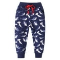thumbnail image 1 of Spazoro Kids Boys Sweatpants, Casual Cute Print Spring Elastic Waist Loose Joggers for Child Boys Dark Blue Size 120/5T, 1 of 6